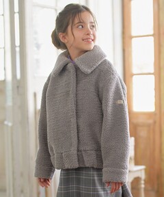 ステンカラーカールシャギーブルゾン（ブルゾン）｜LIAN（リアン）の