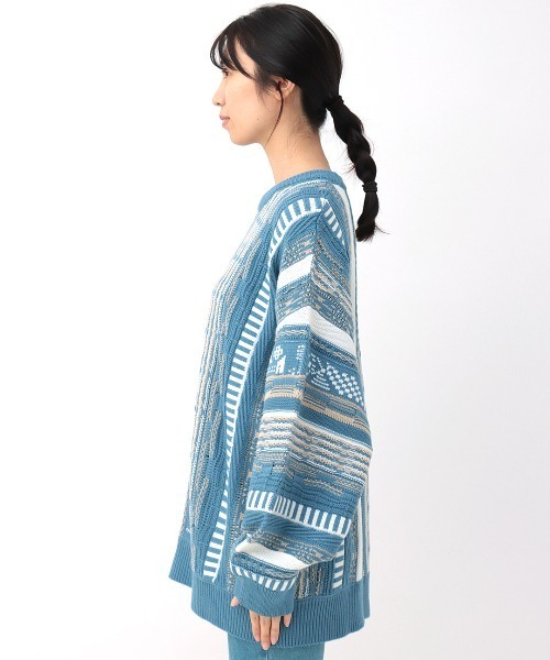 チチカカ（チチカカ）の「キカジャカードニットプルオーバー（ニット/セーター・レディース・ベージュ/グレー/ブルー・FREE）」の15枚目の写真