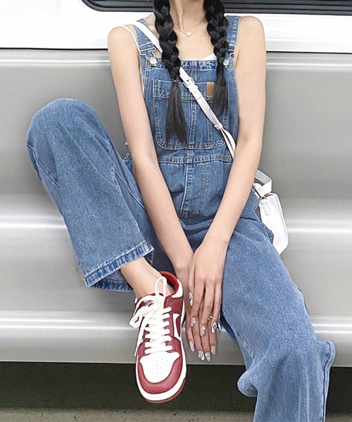 NANEA(ナネア)の「デニムサロペット(サロペット/オーバーオール・レディース・ブルー・SMALL/MEDIUM/LARGE)」の2枚目の写真