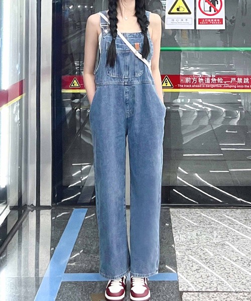 NANEA(ナネア)の「デニムサロペット(サロペット/オーバーオール・レディース・ブルー・SMALL/MEDIUM/LARGE)」の8枚目の写真
