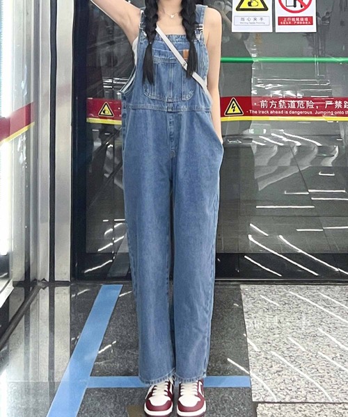 NANEA(ナネア)の「デニムサロペット(サロペット/オーバーオール・レディース・ブルー・SMALL/MEDIUM/LARGE)」の9枚目の写真