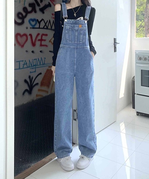 NANEA(ナネア)の「デニムサロペット(サロペット/オーバーオール・レディース・ブルー・SMALL/MEDIUM/LARGE)」の12枚目の写真