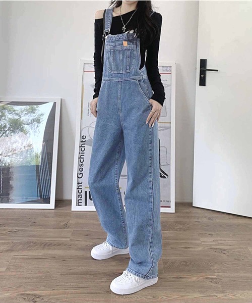 NANEA(ナネア)の「デニムサロペット(サロペット/オーバーオール・レディース・ブルー・SMALL/MEDIUM/LARGE)」の15枚目の写真