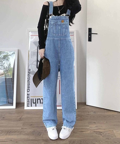 NANEA(ナネア)の「デニムサロペット(サロペット/オーバーオール・レディース・ブルー・SMALL/MEDIUM/LARGE)」の17枚目の写真