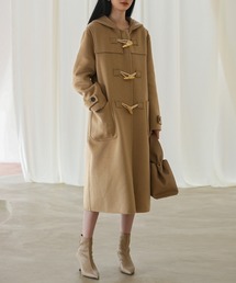 SAISON DE PAPILLON（セゾンドパピヨン）の「トグルボタンフード付きロングコート（ダッフルコート）」