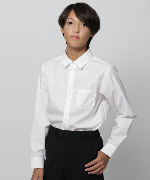 GLOBAL WORK(グローバルワーク)の「卒服イージーケアシャツ/983093(シャツ/ブラウス・キッズ・オフホワイト・150cm/160cm)」の9枚目の写真