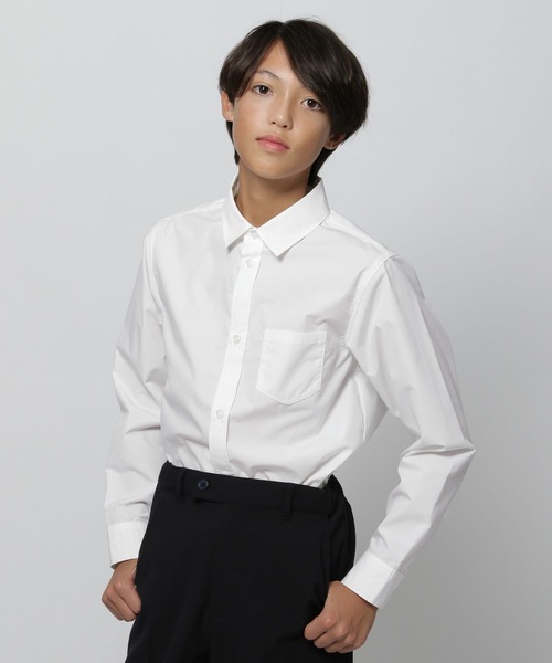 GLOBAL WORK(グローバルワーク)の「卒服イージーケアシャツ/983093(シャツ/ブラウス・キッズ・オフホワイト・150cm/160cm)」の10枚目の写真