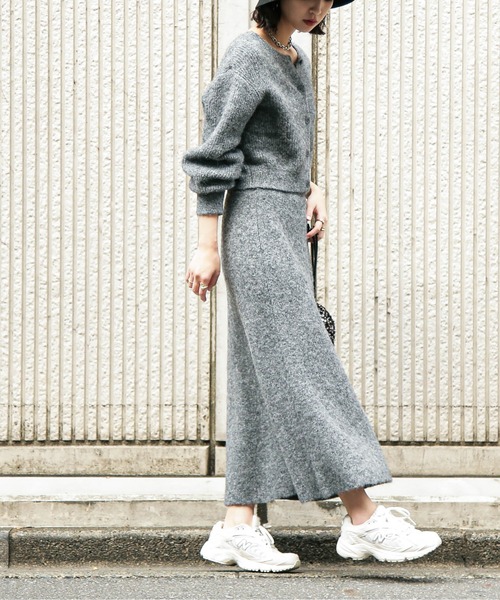 FREE'S MART(フリーズマート)の「◆<セットアップ対応>ヘアリーニットスカート(スカート・レディース・ベージュ/ピンク/グレー・SMALL/MEDIUM)」の7枚目の写真