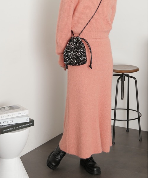 FREE'S MART(フリーズマート)の「◆<セットアップ対応>ヘアリーニットスカート(スカート・レディース・ベージュ/ピンク/グレー・SMALL/MEDIUM)」の18枚目の写真