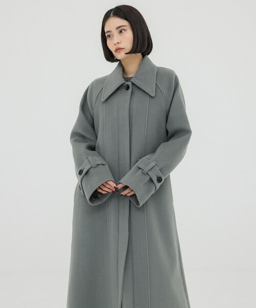 UNITED TOKYO（ユナイテッドトウキョウ）の「リモージュステンカラーコート（ステンカラーコート・レディース・マルチ/カーキ/ブラック・2/1）」の9枚目の写真