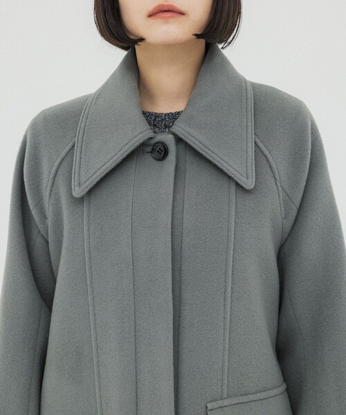 UNITED TOKYO（ユナイテッドトウキョウ）の「リモージュステンカラーコート（ステンカラーコート・レディース・マルチ/カーキ/ブラック・2/1）」の13枚目の写真