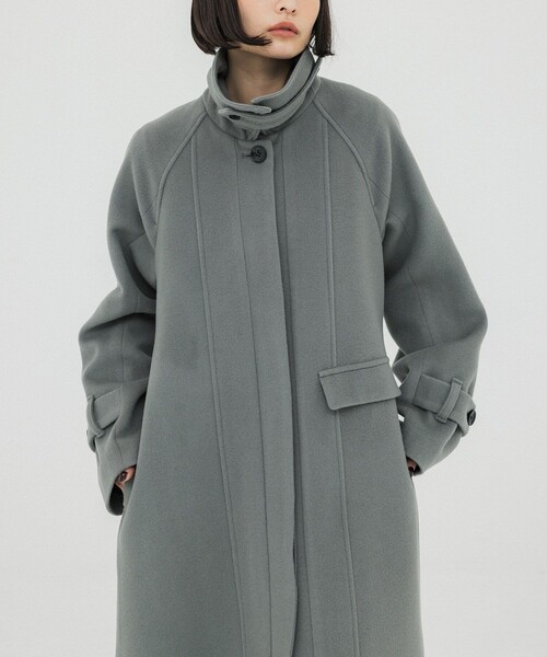 UNITED TOKYO（ユナイテッドトウキョウ）の「リモージュステンカラーコート（ステンカラーコート・レディース・マルチ/カーキ/ブラック・2/1）」の18枚目の写真