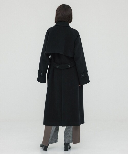 UNITED TOKYO（ユナイテッドトウキョウ）の「リモージュステンカラーコート（ステンカラーコート・レディース・マルチ/カーキ/ブラック・2/1）」の6枚目の写真