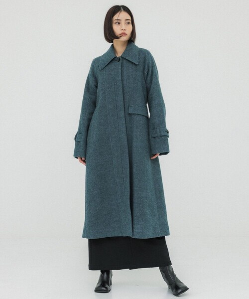 UNITED TOKYO（ユナイテッドトウキョウ）の「リモージュステンカラーコート（ステンカラーコート・レディース・マルチ/カーキ/ブラック・2/1）」の7枚目の写真