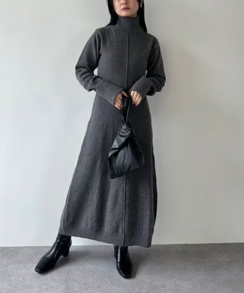 DRWCYS（ドロシーズ）の「バックリボンニットワンピース（ワンピース・レディース・ベージュ/グレー・FREE）」の21枚目の写真