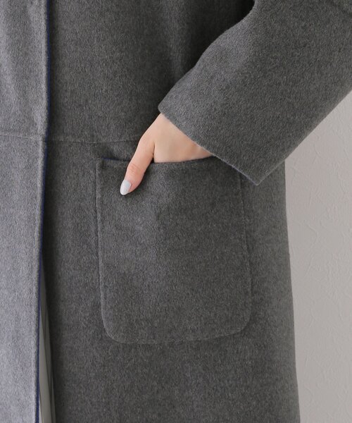 追加》S120ブレンドリバーシブルコート（ノーカラーコート）｜B.C