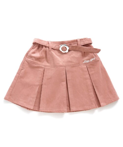 algy（アルジー）の「フラワーバックルスカート（スカート・キッズ・ミント/ブラウン/ピンク・XX-SMALL/X-SMALL/MEDIUM/SMALL）」の3枚目の写真