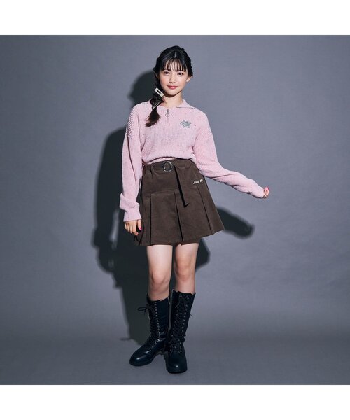 algy（アルジー）の「フラワーバックルスカート（スカート・キッズ・ミント/ブラウン/ピンク・XX-SMALL/X-SMALL/MEDIUM/SMALL）」の15枚目の写真