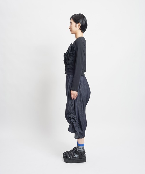 gomme（ゴム）の「6OZデニム ギャザーパンツ（デニムパンツ）」 - WEAR
