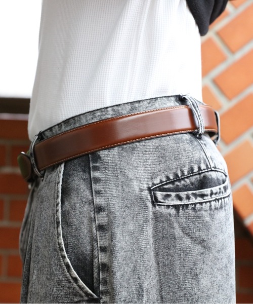 ８(eight)（エイト）の「Hバックルベルト（ベルト・メンズ・ブラック/ダークブラウン/ブラウン・FREE）」の11枚目の写真