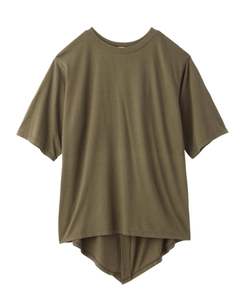 JET(ジェット)の「リヨセルコットンソフト天竺カットソー(Tシャツ/カットソー・レディース・ホワイト/ブラック/グレー系その他/グリーン・04)」の4枚目の写真