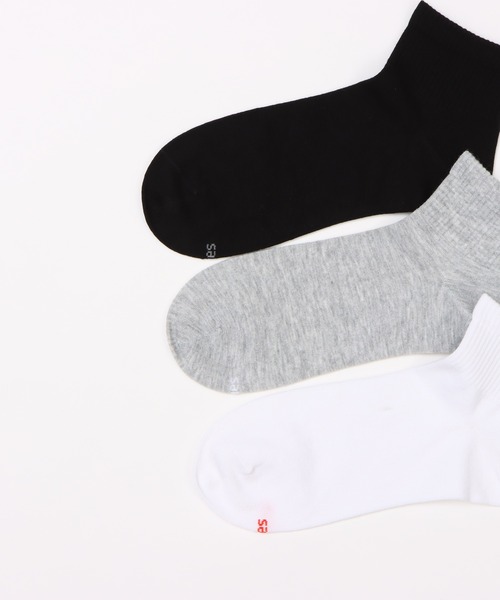 HANES(ヘインズ)の「【Hanes/ヘインズ】レディース 【3足組】ショートレングスソックス【ノンパイル】(ソックス/靴下・レディース・その他・SMALL)」の2枚目の写真