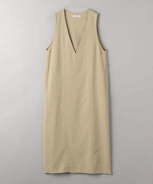 BEAUTY&YOUTH UNITED ARROWS（ビューティーアンドユースユナイテッドアローズ）の「カルゼ ディープVネック ジャンパースカート（ジャンパースカート・レディース・ベージュ/ネイビー・XS/S/M）」の11枚目の写真