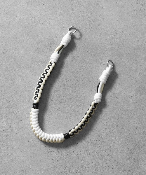 NILWAY（ニルウェイ）の「アソートウォレットロープ（ウォレットチェーン・メンズ・ブラック×ホワイト/ブラウン系・FREE）」の2枚目の写真