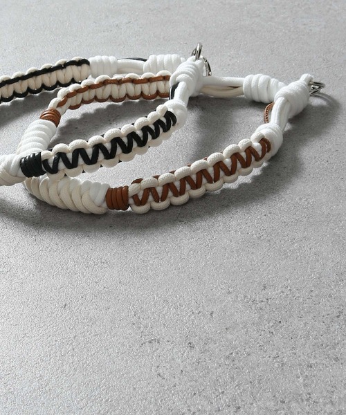 NILWAY（ニルウェイ）の「アソートウォレットロープ（ウォレットチェーン・メンズ・ブラック×ホワイト/ブラウン系・FREE）」の5枚目の写真