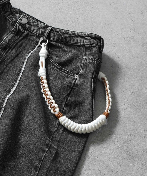 NILWAY（ニルウェイ）の「アソートウォレットロープ（ウォレットチェーン・メンズ・ブラック×ホワイト/ブラウン系・FREE）」の6枚目の写真