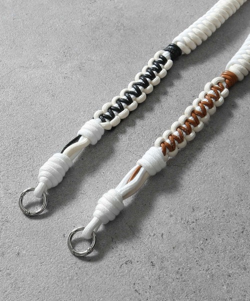 NILWAY（ニルウェイ）の「アソートウォレットロープ（ウォレットチェーン・メンズ・ブラック×ホワイト/ブラウン系・FREE）」の4枚目の写真