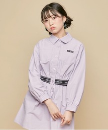 【セットアップ対応】ジャガードロゴゴムショートシャツ