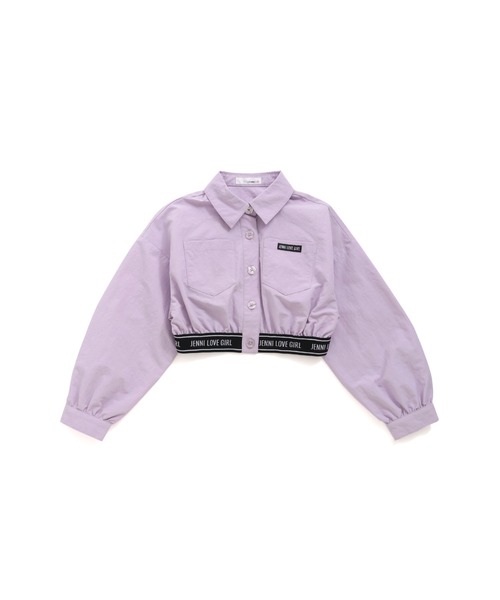 JENNI love（ジェニィラブ）の「【セットアップ対応】ジャガードロゴゴムショートシャツ（シャツ/ブラウス・キッズ・ラベンダー/ミント・130cm/140cm/150cm/160cm）」の15枚目の写真
