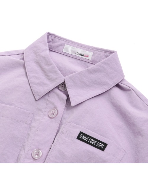 JENNI love（ジェニィラブ）の「【セットアップ対応】ジャガードロゴゴムショートシャツ（シャツ/ブラウス・キッズ・ラベンダー/ミント・130cm/140cm/150cm/160cm）」の17枚目の写真