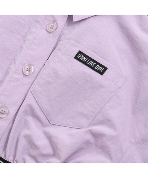 JENNI love（ジェニィラブ）の「【セットアップ対応】ジャガードロゴゴムショートシャツ（シャツ/ブラウス・キッズ・ラベンダー/ミント・130cm/140cm/150cm/160cm）」の18枚目の写真