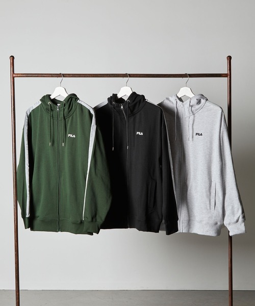 FILA】 ロゴテープ ZIP パーカー/メンズ/レディース（パーカー