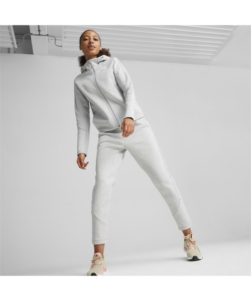 PUMA(プーマ)の「PUMA プーマ ウィメンズ エヴォストライプ フーデッドジャケット(パーカー・レディース・ライトグレー/ブラック・X-LARGE/LARGE/MEDIUM/SMALL)」の8枚目の写真