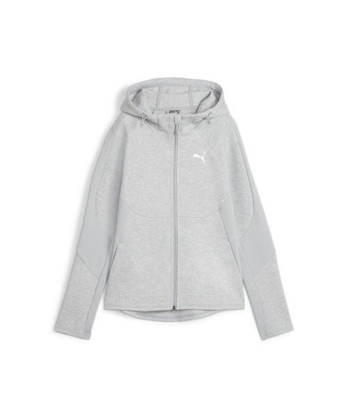 PUMA(プーマ)の「PUMA プーマ ウィメンズ エヴォストライプ フーデッドジャケット(パーカー・レディース・ライトグレー/ブラック・X-LARGE/LARGE/MEDIUM/SMALL)」の12枚目の写真