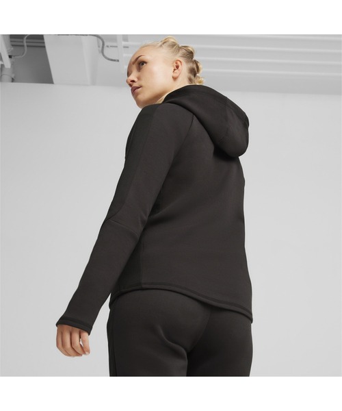 PUMA(プーマ)の「PUMA プーマ ウィメンズ エヴォストライプ フーデッドジャケット(パーカー・レディース・ライトグレー/ブラック・X-LARGE/LARGE/MEDIUM/SMALL)」の15枚目の写真