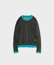 CITY TOKYO（シティトウキョウ）の「【手洗い可能】バイカラーシアートップス【A＋TOKYO / エープラストウキョウ】（Tシャツ/カットソー・レディース）」
