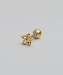 【Peony/ピオニー】/サージカルステンレス316L ビジューフラワースタッドピアス