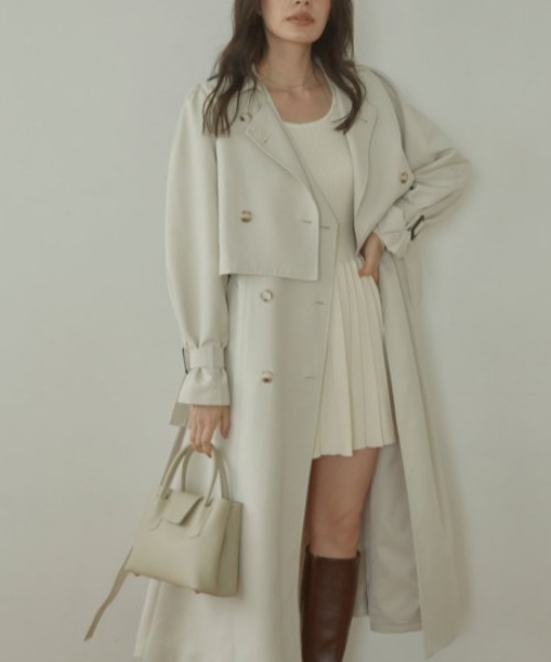 ACYM（アシーム）の「Pleats knit mini ワンピース（ワンピース・レディース・ベージュ/アイボリー・FREE）」の13枚目の写真