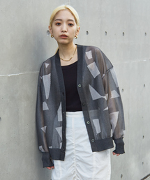 NOMINE | ジオメトリックシアーカーディガン(カーディガン/ボレロ)