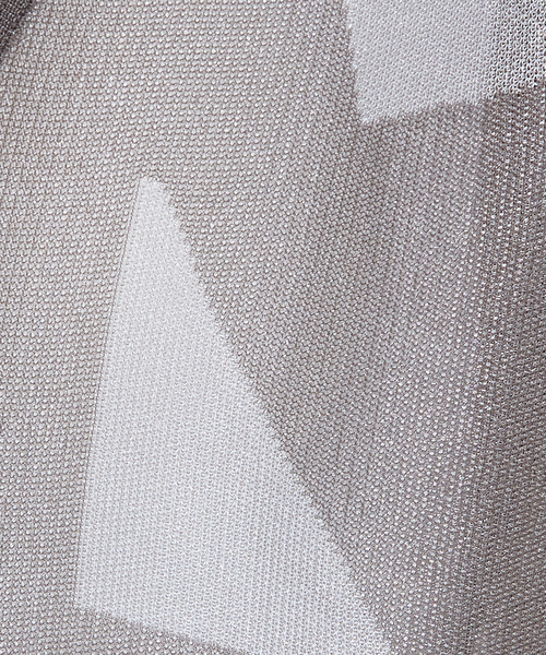 NOMINE（ノミネ）の「ジオメトリック柄 シアー カーディガン（カーディガン/ボレロ・レディース・ライトグレー/ブラウン/ブラック・フリー）」の13枚目の写真