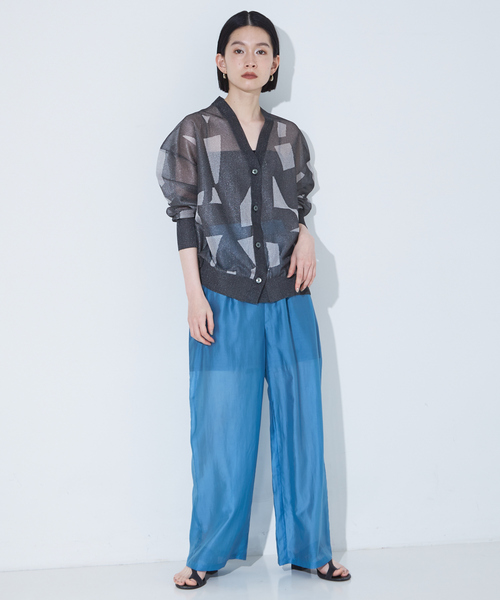 NOMINE（ノミネ）の「ジオメトリック柄 シアー カーディガン（カーディガン/ボレロ・レディース・ライトグレー/ブラウン/ブラック・フリー）」の22枚目の写真