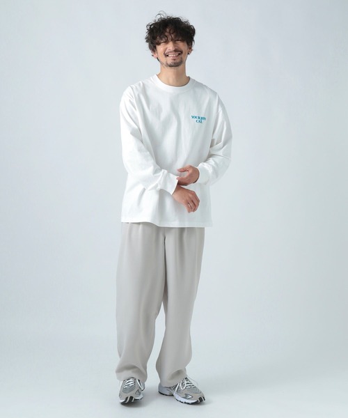 BAYFLOW（ベイフロー）の「SNOWバックプリント長袖Tシャツ（Tシャツ/カットソー・メンズ・レッド/オフホワイト/チャコール/ブルー・SMALL/MEDIUM/LARGE）」の6枚目の写真