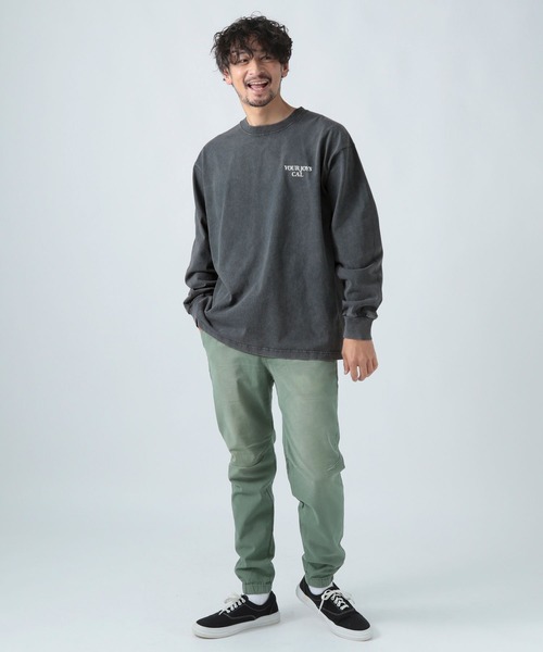 BAYFLOW（ベイフロー）の「SNOWバックプリント長袖Tシャツ（Tシャツ/カットソー・メンズ・レッド/オフホワイト/チャコール/ブルー・SMALL/MEDIUM/LARGE）」の8枚目の写真