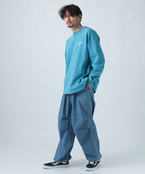 BAYFLOW（ベイフロー）の「SNOWバックプリント長袖Tシャツ（Tシャツ/カットソー・メンズ・レッド/オフホワイト/チャコール/ブルー・SMALL/MEDIUM/LARGE）」の13枚目の写真