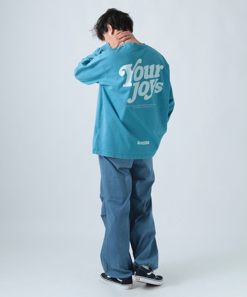 BAYFLOW（ベイフロー）の「SNOWバックプリント長袖Tシャツ（Tシャツ/カットソー・メンズ・レッド/オフホワイト/チャコール/ブルー・SMALL/MEDIUM/LARGE）」の14枚目の写真