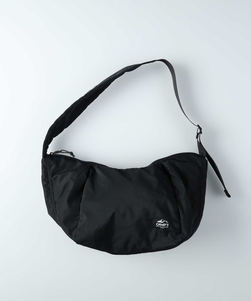 CAMP7（キャンプセブン）の「【CAMP7】ポリエステルビッグショルダーバッグ（ショルダーバッグ・レディース・ブラック/ホワイト・ONE SIZE）」の12枚目の写真